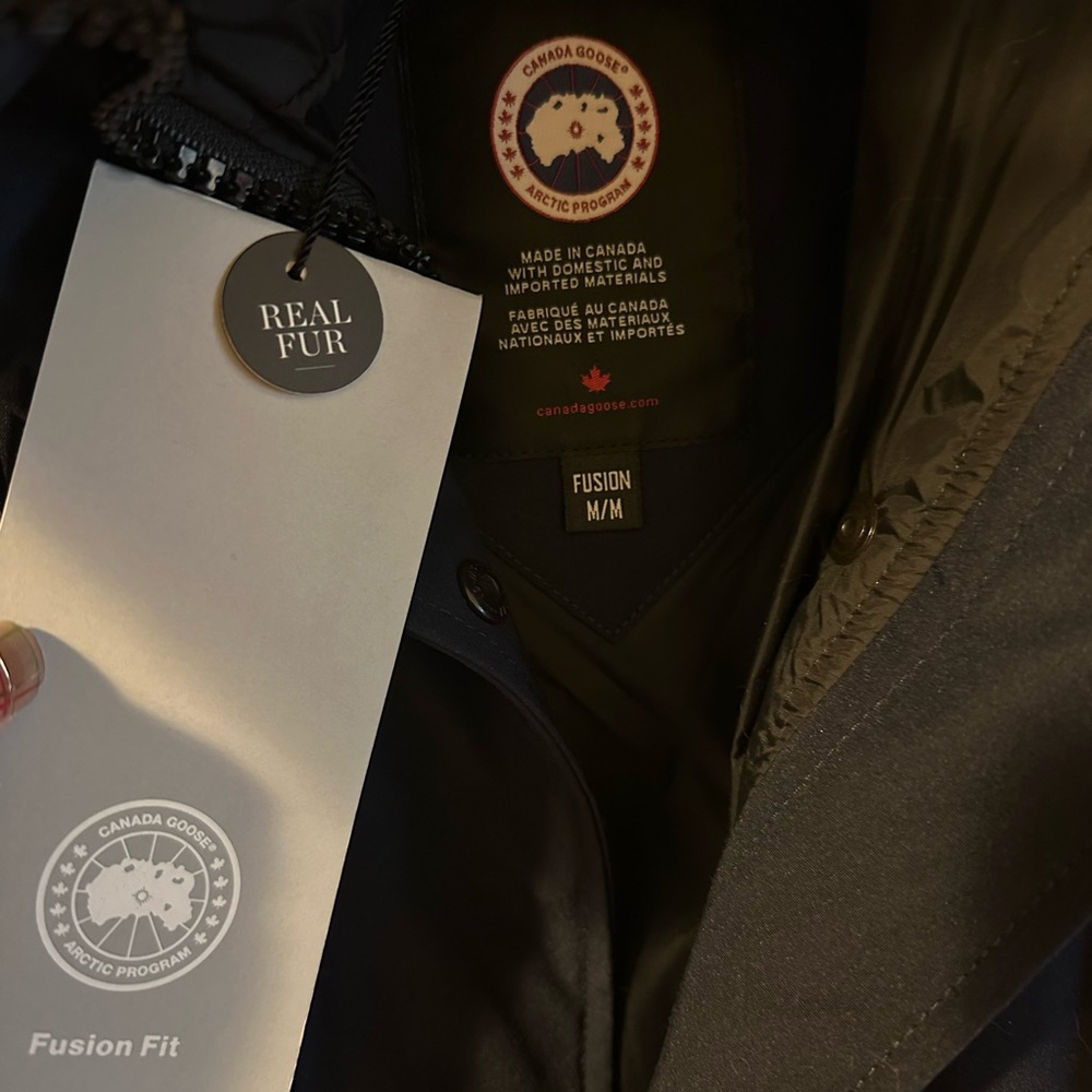 Canada Goose Shelburne Parka Admiral Blue_Fusion Fit_Medium_NWT - Picture 5 of 8